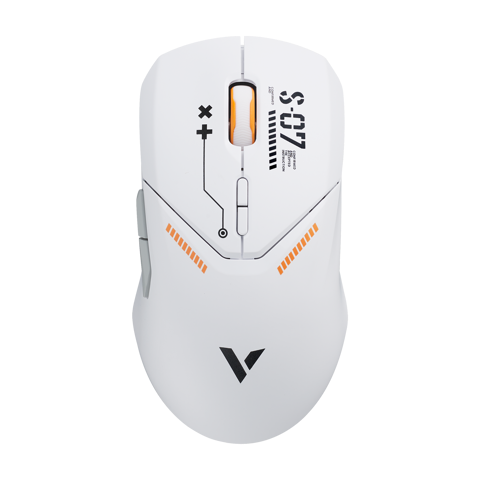 Chuột Rapoo không dây VT9 Pro White Orange